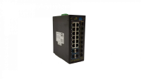 Коммутатор GIGALINK, L2+, индустриальный на DIN рейку, 12x10/100/1000Мбит/с (1-8 PoE af/at), 8x1000Мбит/с SFP, 4x10Гбит/с SFP+, 1 Консольный RJ-45, питание 48В (блок питания поставляется отдельно 480 Ватт)