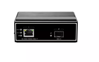 Оптический медиаконвертер индустриальный GIGALINK UTP10G-SFP+, 10/100/1000/2.5/10Гбит/с в 1.25/2.5/10Гбит/с, 12В/1А (блок питания в комплекте)