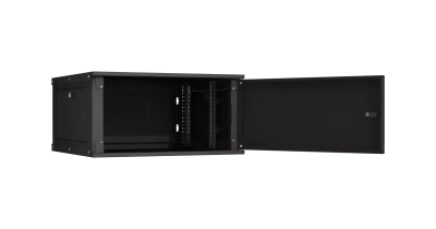 Шкаф настенный 6U, Ш600хГ600, металлическая дверь, цельнометаллические стенки, темно-серый