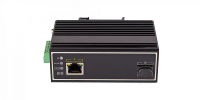Оптический медиаконвертер индустриальный GIGALINK UTP-SFP, 10/100/1000Мбит/с PoE (802.3af/at) в 1000 SFP, питание 48В (блок питания поставляется отдельно)